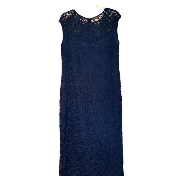 Women's Plus Size Connected Apparel Long Black Lace Formal Sheath Dress, 14W EUC - Picture 4 of 4